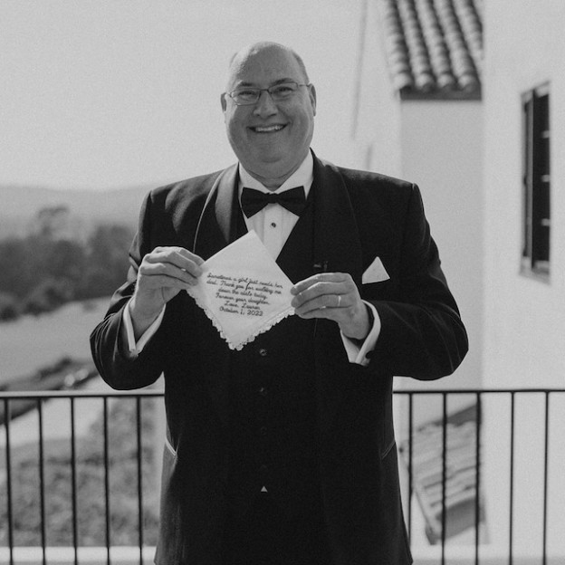 Personalized Wedding Lace Embroidery Handkerchief for Unique & Love | JNSCloth05