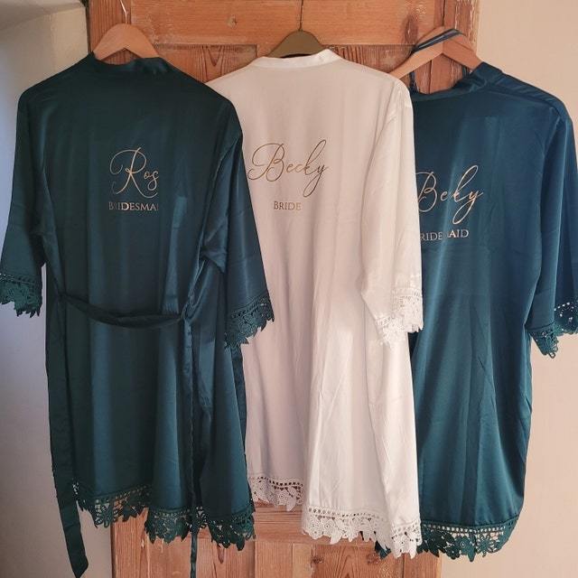 Personalized Wedding Bride/Bridesmaid Robes for Unique & Love | JNSCloth04