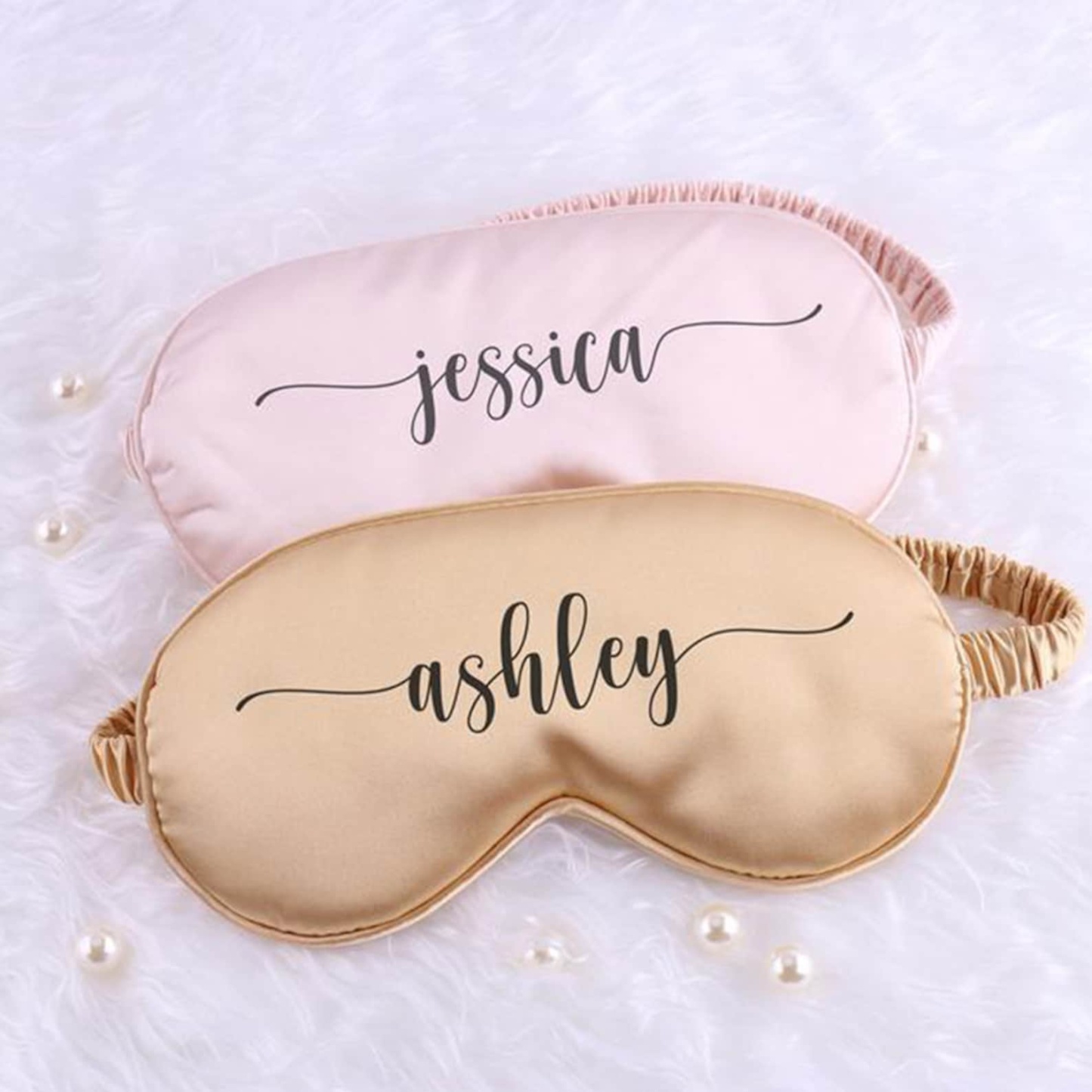 Personalized Wedding Bride/Bridesmaid Eye Masks for Unique & Love | JNSCloth02
