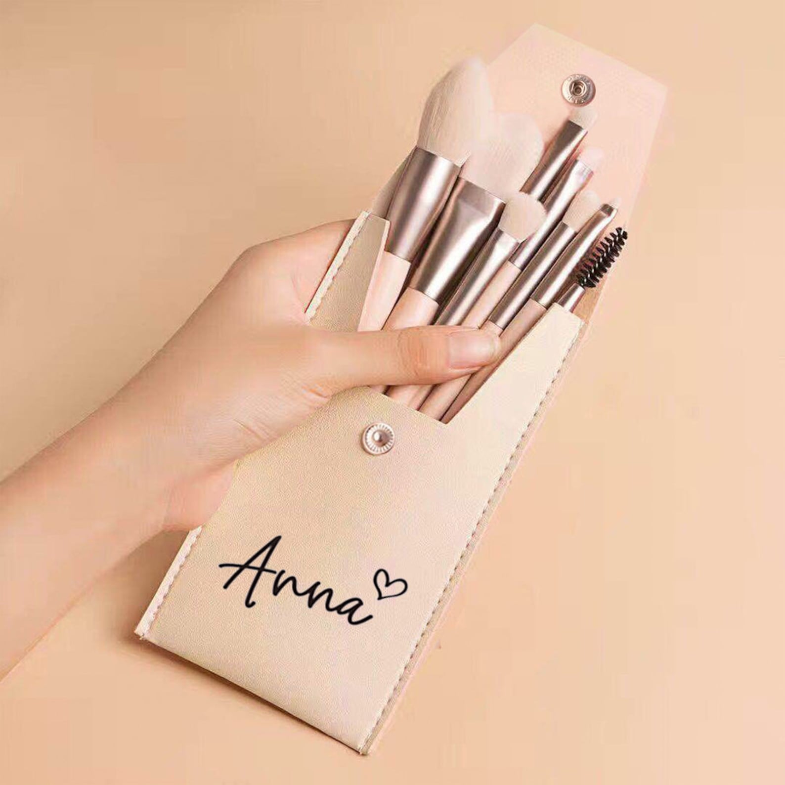 Personalized Wedding Makeup Brushes for Unique & Love | JNSBag03
