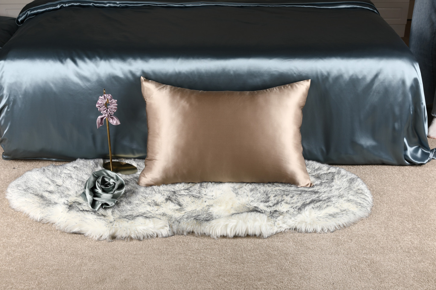 22Momme 100% Seide Kissenbezug Zipper 