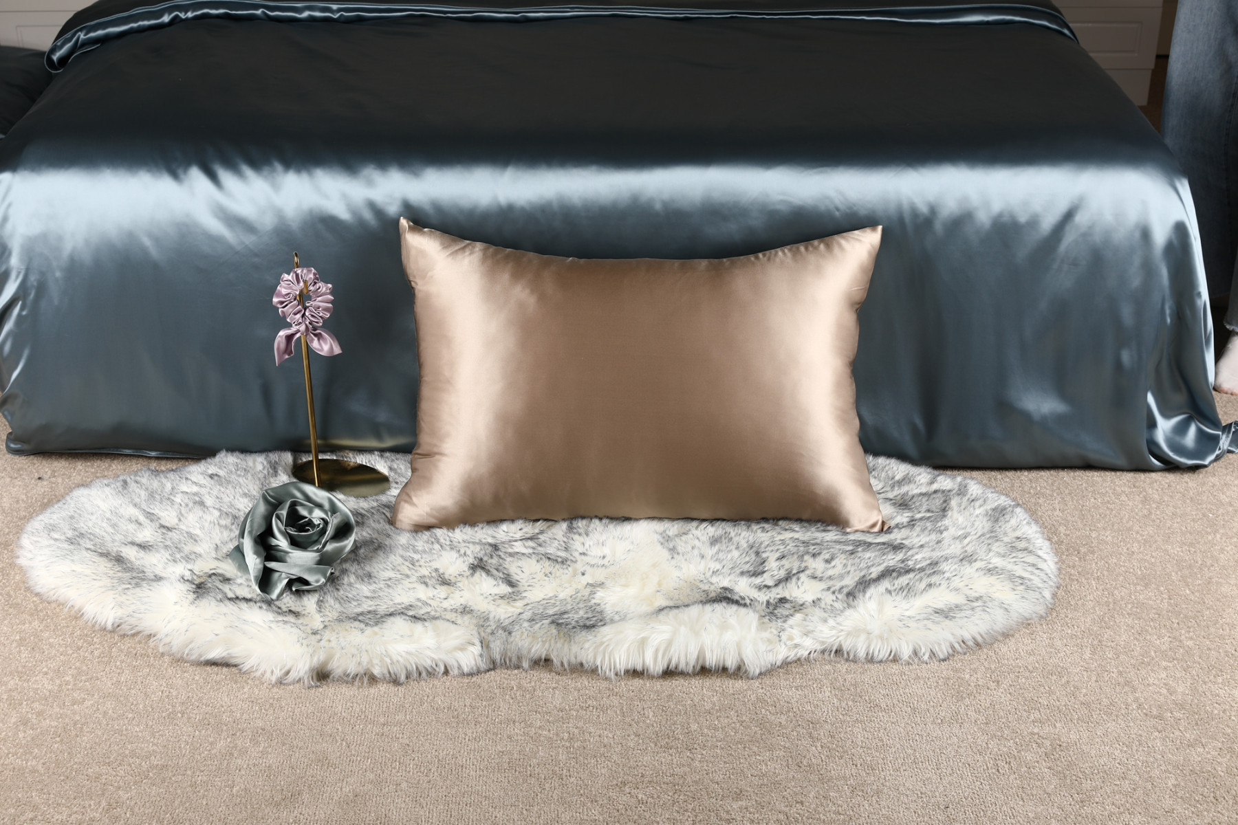 22Momme 100% Seide Kissenbezug Zipper 