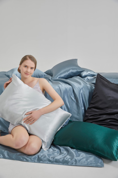 22Momme 100% Seide Kissenbezug Zipper 