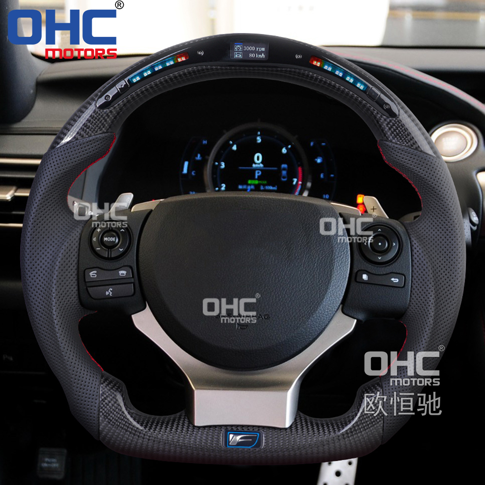 Qiilu Affichage du volant Steering Wheel LED Display, ABS Material