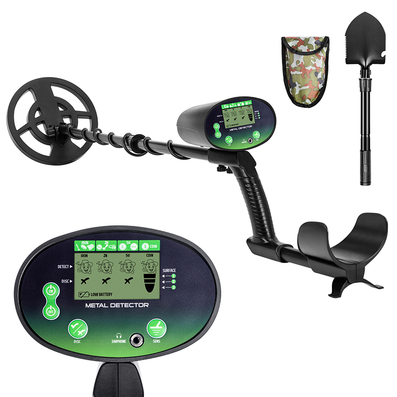 Hazlewolke LCD Display 8" Waterproof Search Coil Gold Metal Detector Best Gift for Your Children