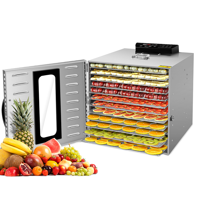KWASYO 24hours Adjustable Timer & Temperature Control 12 Tray Herb Dehydrator for Food and Jerky, Fruit Vegetable Pet Treats