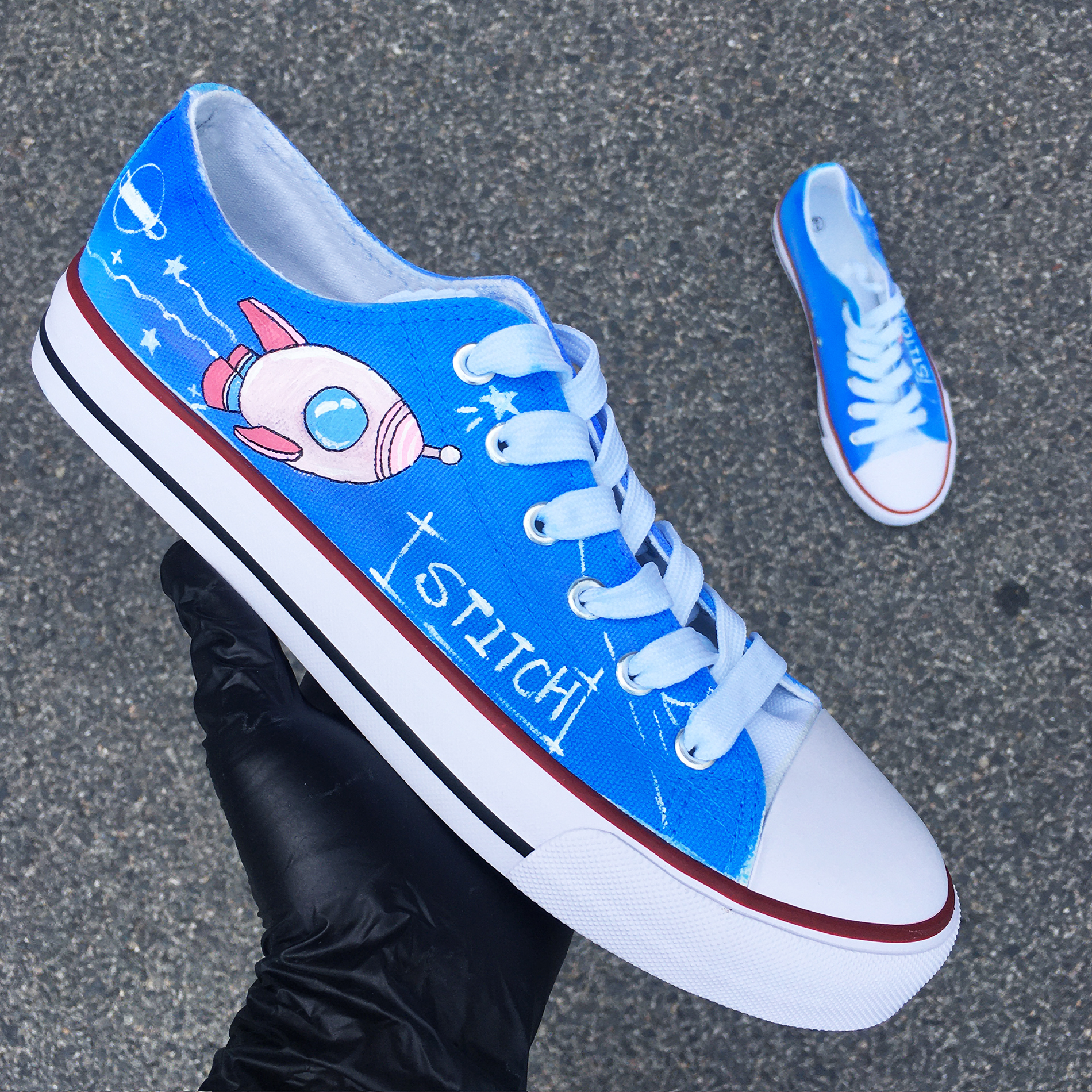 Stitch Space Custom Hand Painted Canvas Shoes 