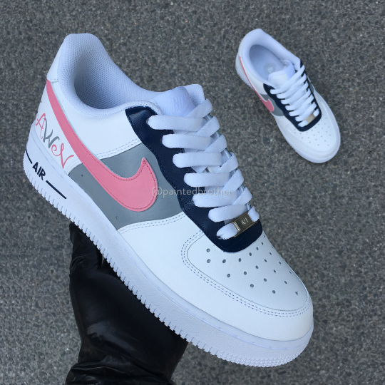 blue and pink air force 1
