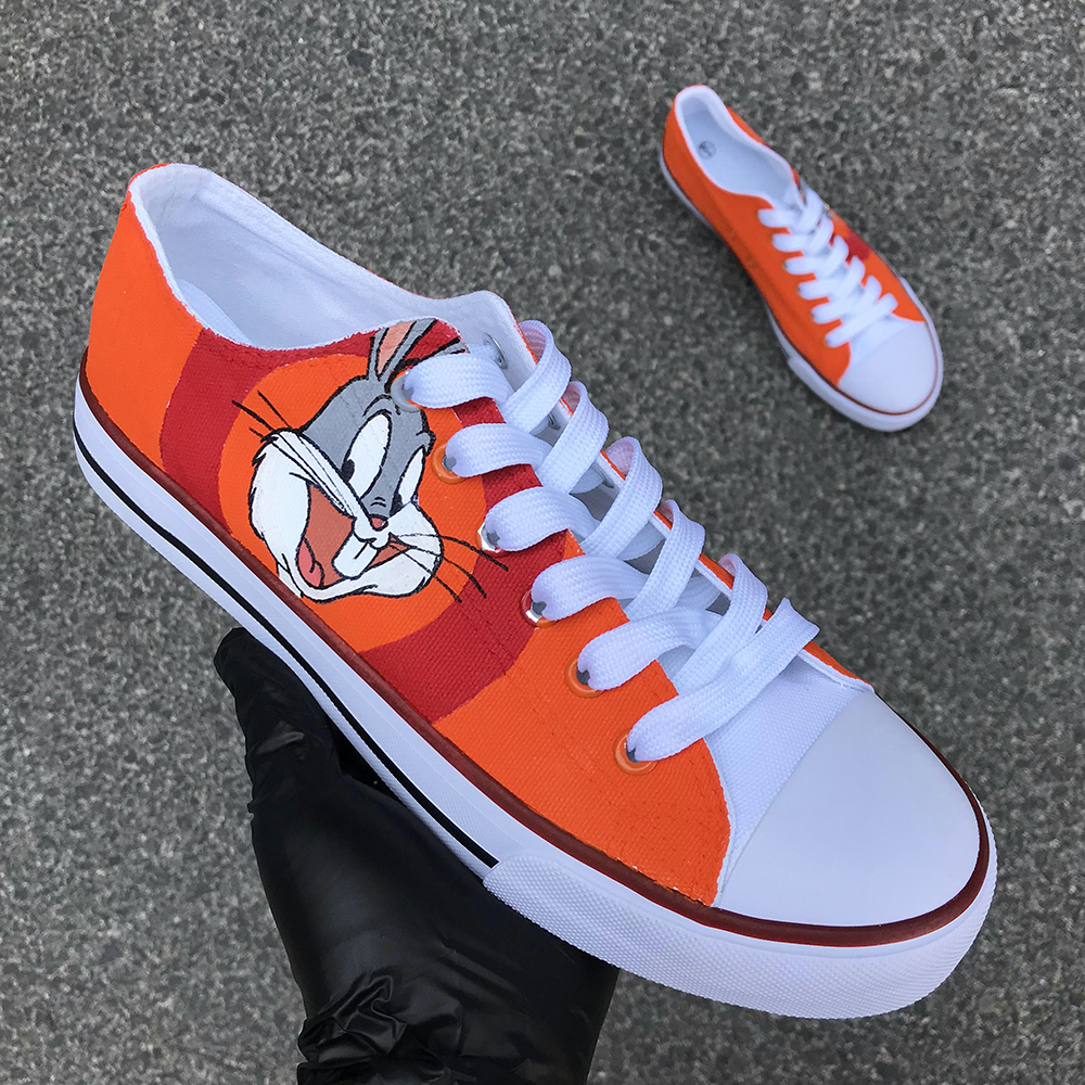 Bugs Bunny Custom Hand Painted Canvas Shoes 