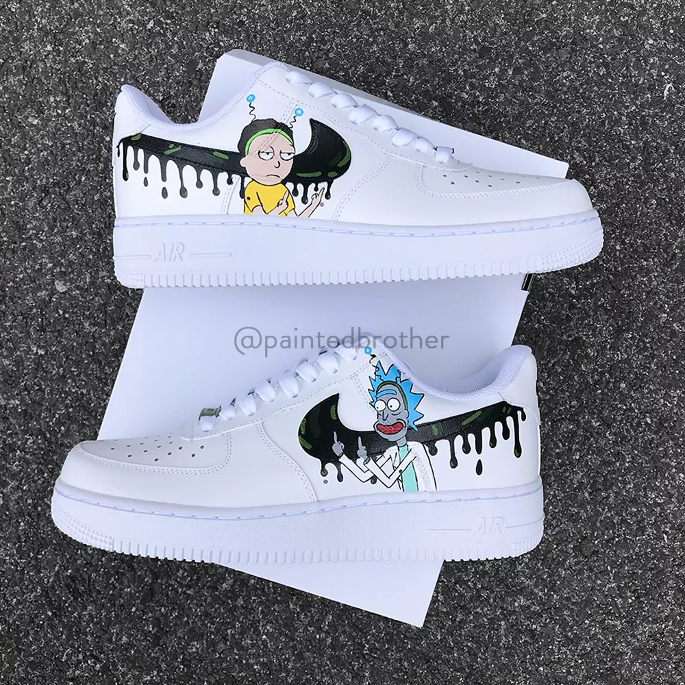 nike air force 1 custom rick and morty