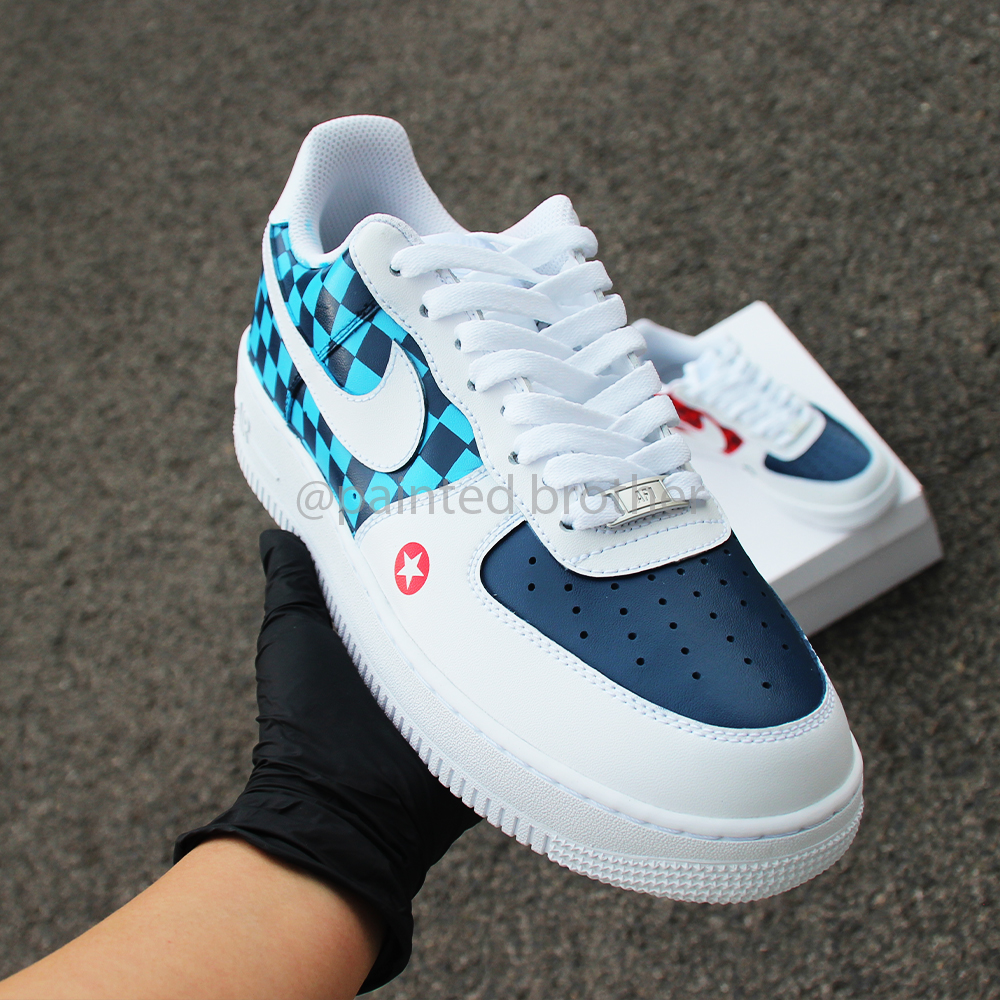 Custom Indy Eleven Inspired Chic Nike Air Force 1