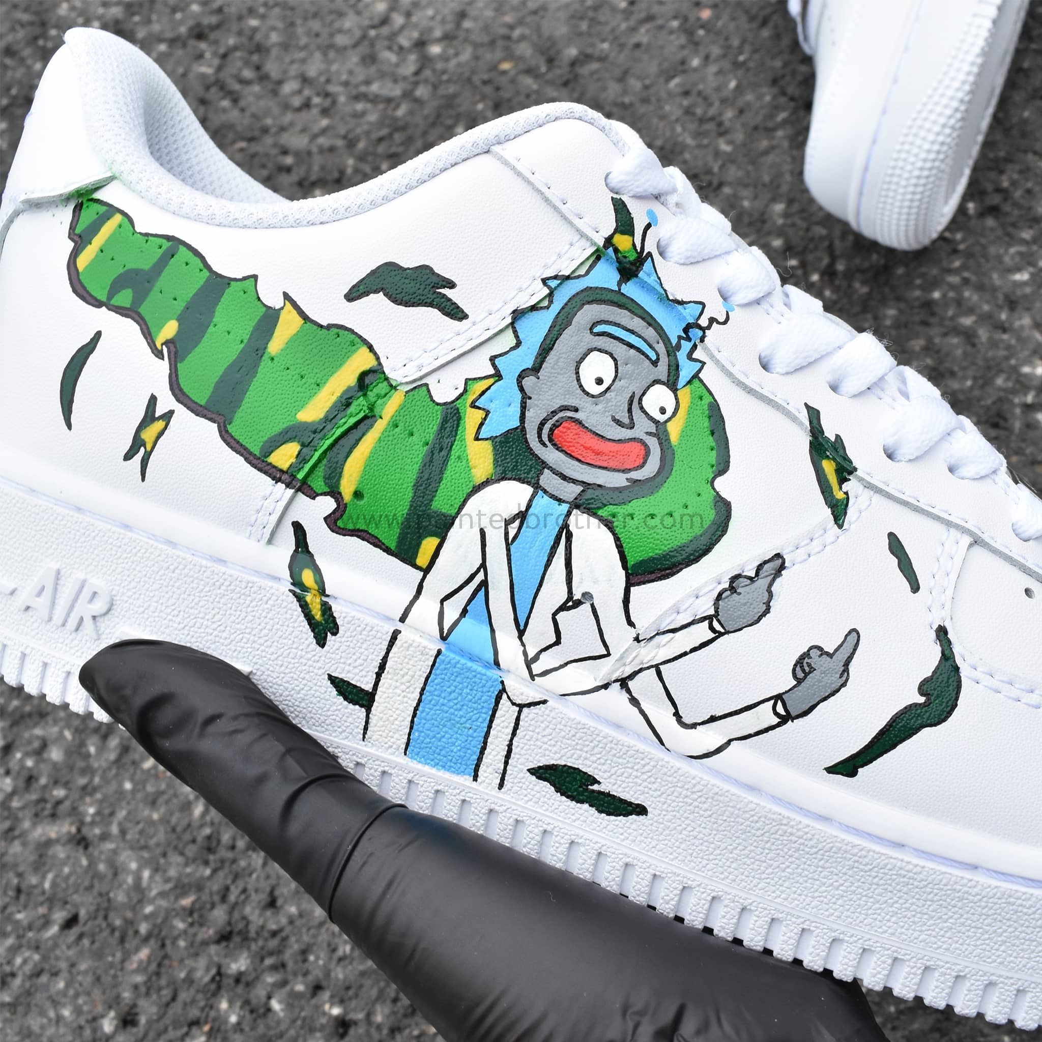 Rick and Morty Custom Hand Painted Shoes Nike Air Force 1