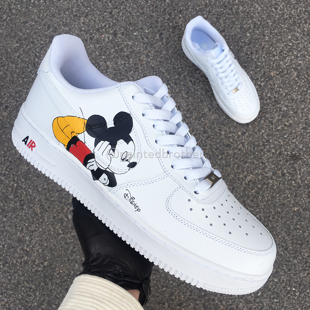 Disney Mickey Custom Hand Painted Air Force 1