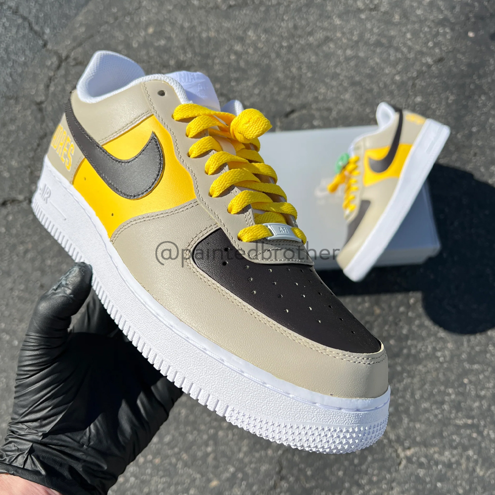 San Diego Padres Custom Hand Painted Air Force 1-paintedbrother