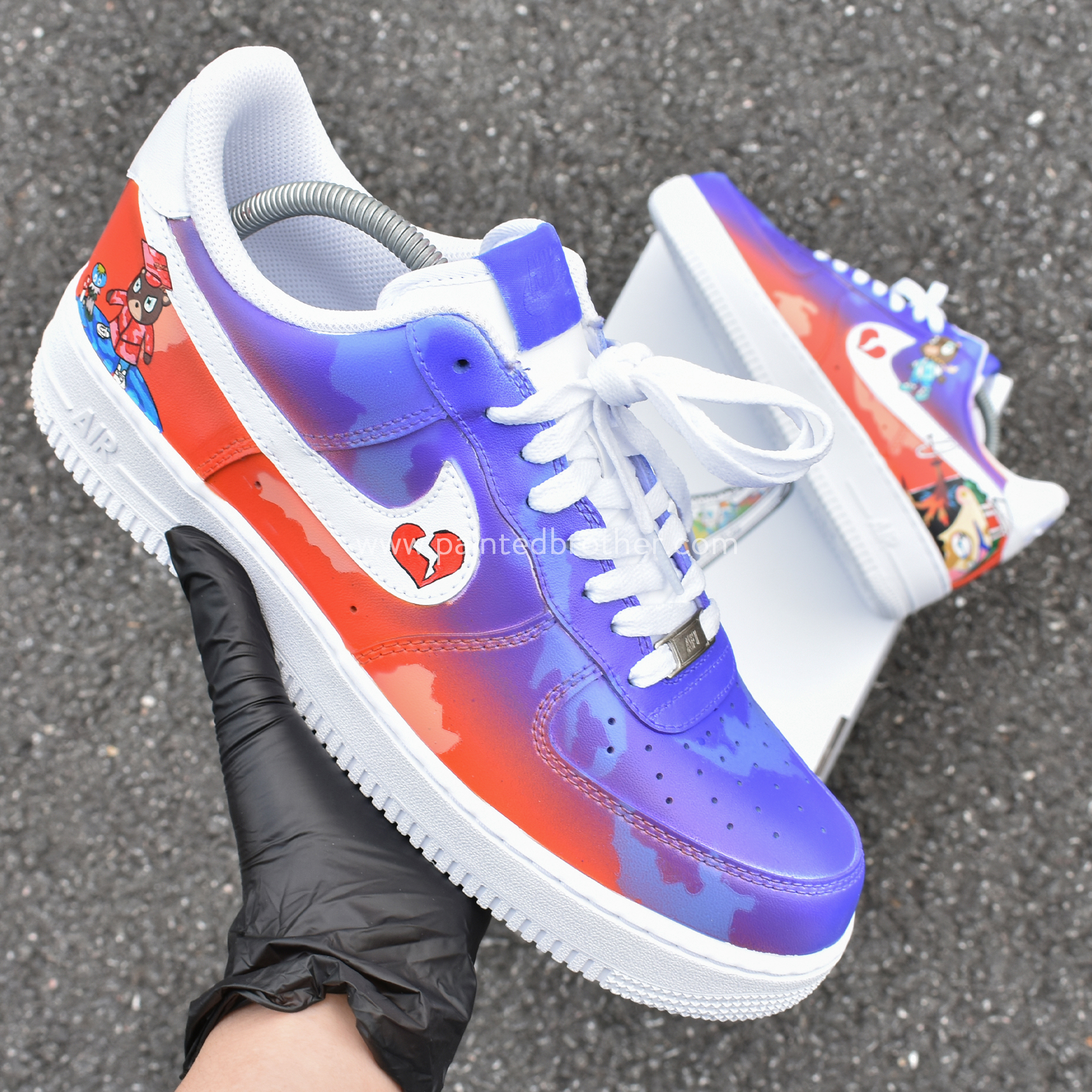 Custom Painted Nike Air Force 1 Sinful Colors - Available to