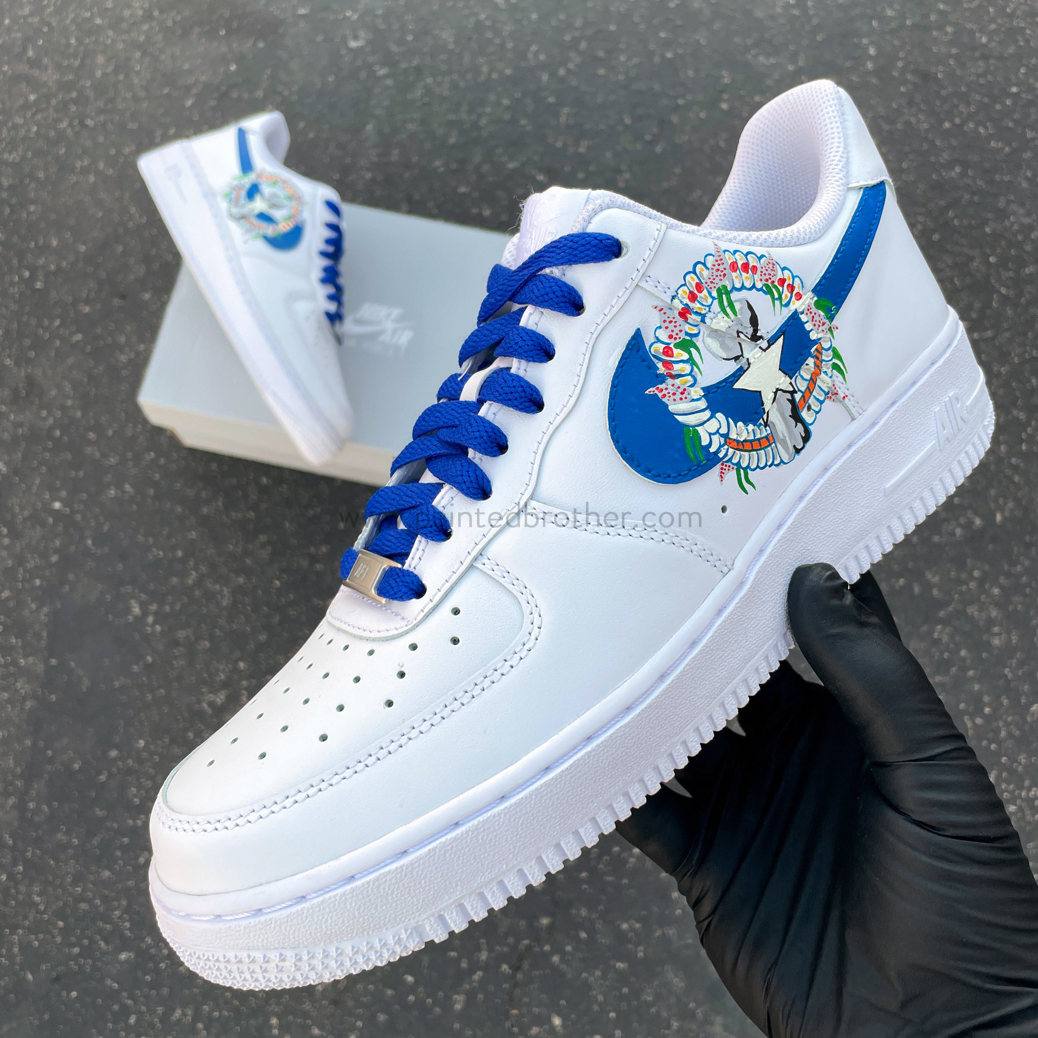 Custom Hand Painted CNMI Northern Mariana Islands Nike Air Force 1 Low-paintedbrother