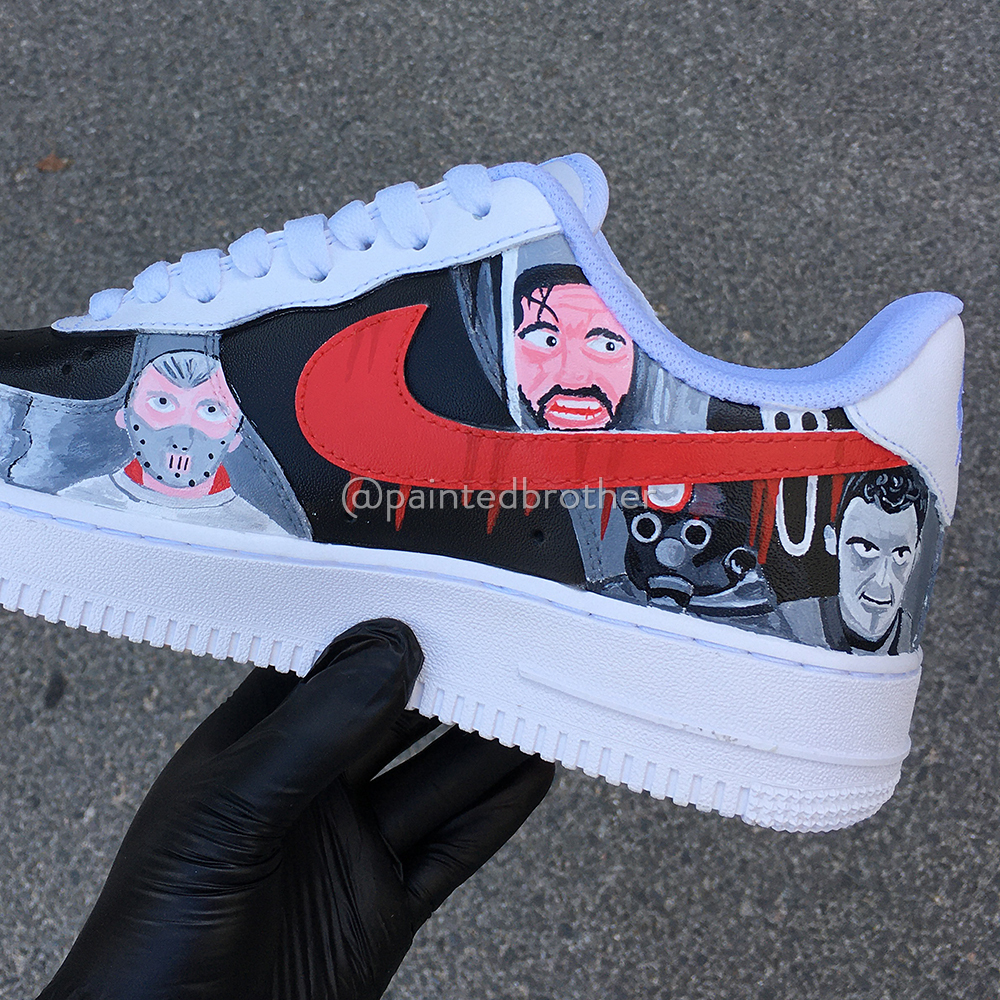 Custom Hand Painted Horror film Nike Air Force 1-paintedbrother