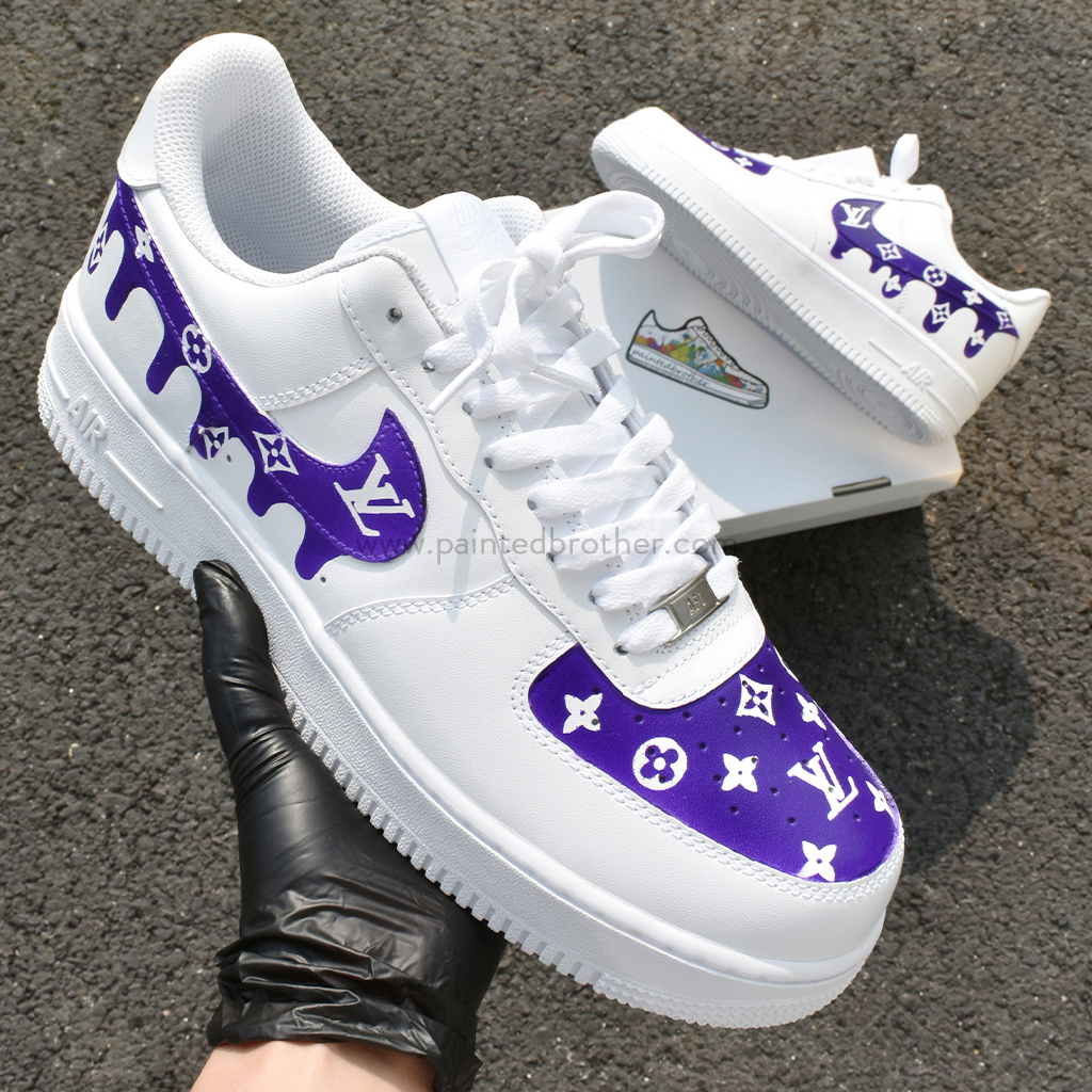 painted air force 1's