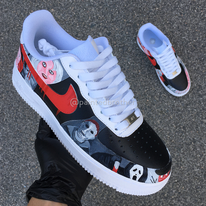 Custom Hand Painted Horror film Nike Air Force 1-paintedbrother