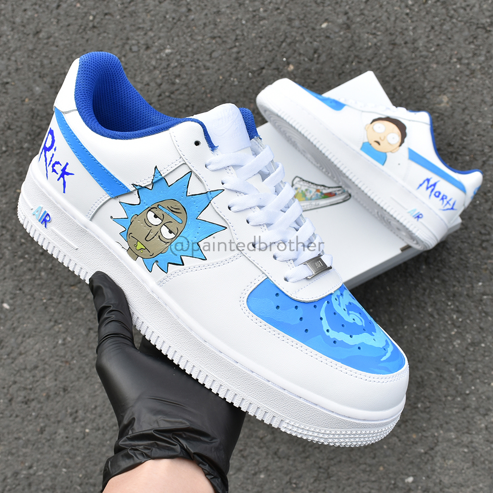rick and morty nike air force 1