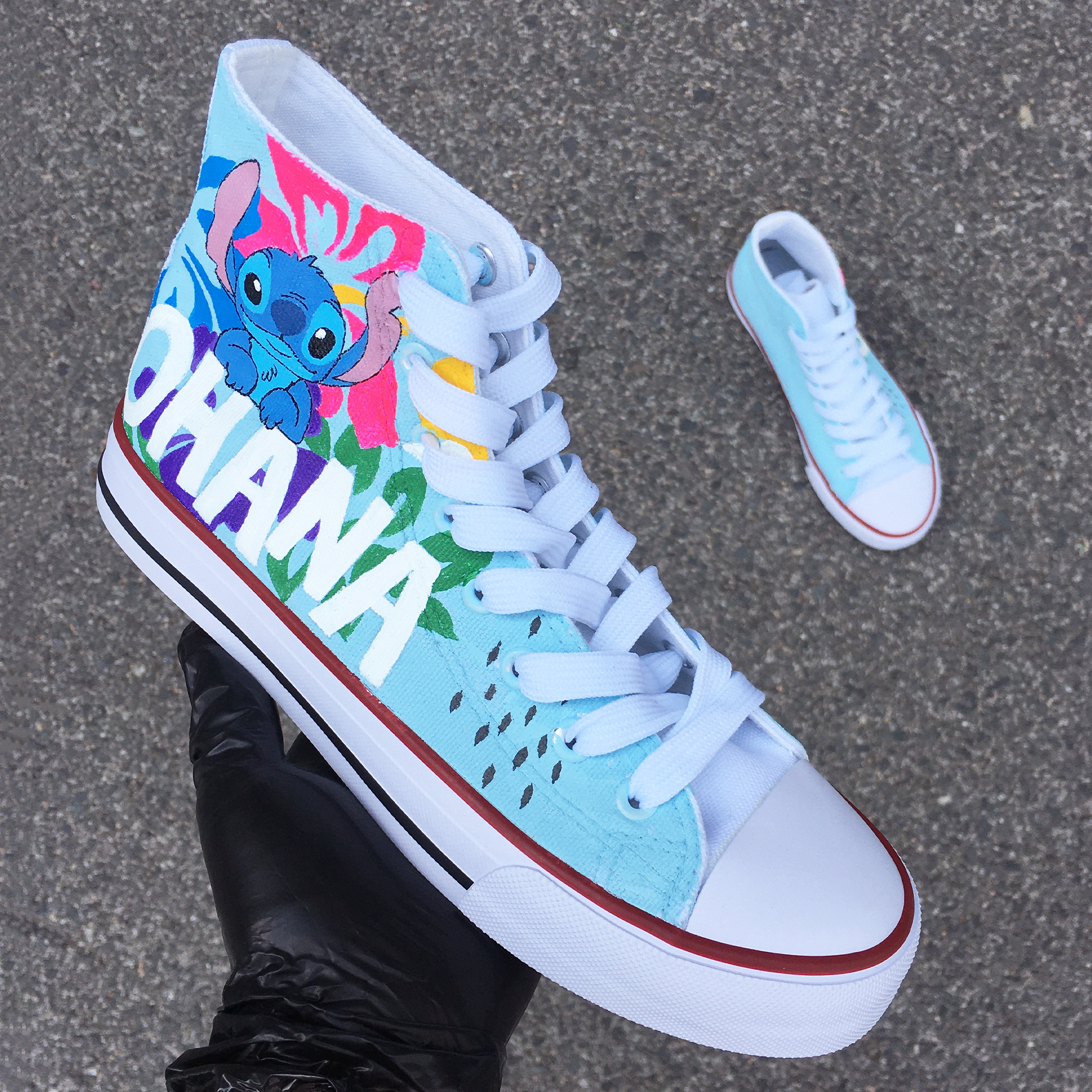 Stitch Custom Hand Painted Canvas Shoes 