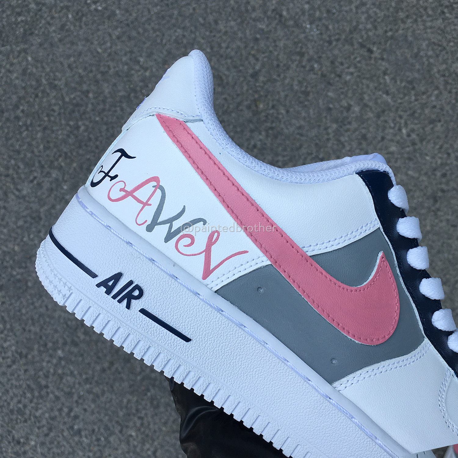 pink and blue air force 1