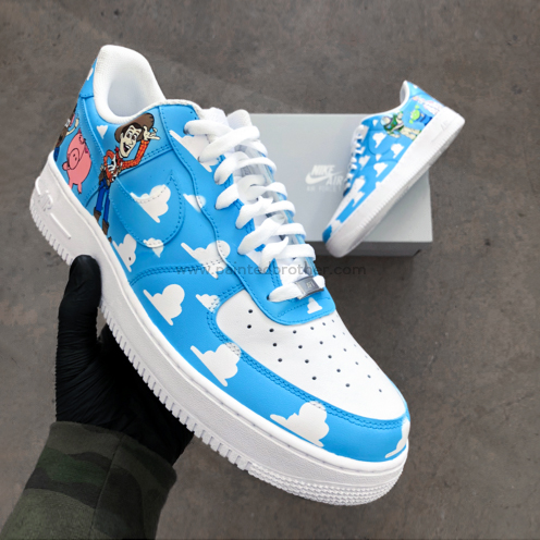 Custom Painted Shoes Toy Story Nike Air Force 1's-paintedbrother