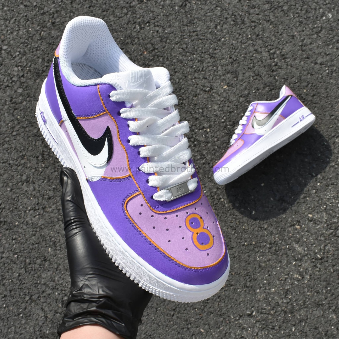 Kobe Bryant Custom Hand Painted Shoes Nike Air Force 1