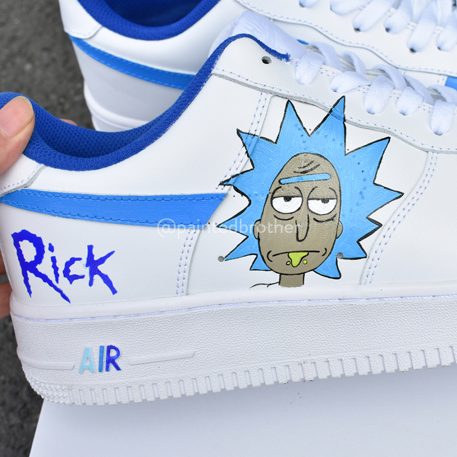 Custom Hand Painted Rick and Morty Nike Air Force 1