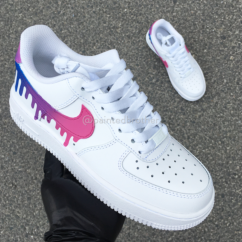 nike air force painted shoes