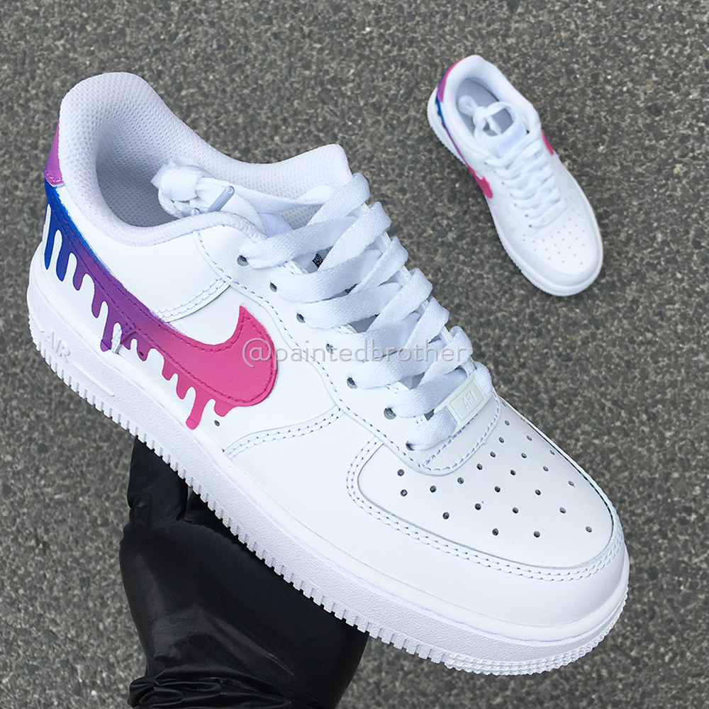 Custom Gradient Color Hand Painted Shoes Nike Air Force 1-paintedbrother