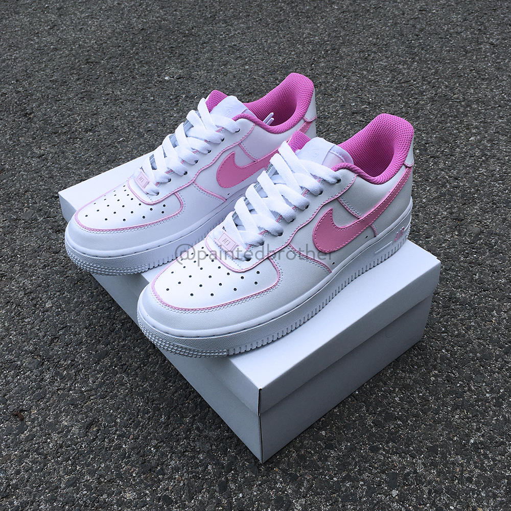 custom nike air force 1 pink