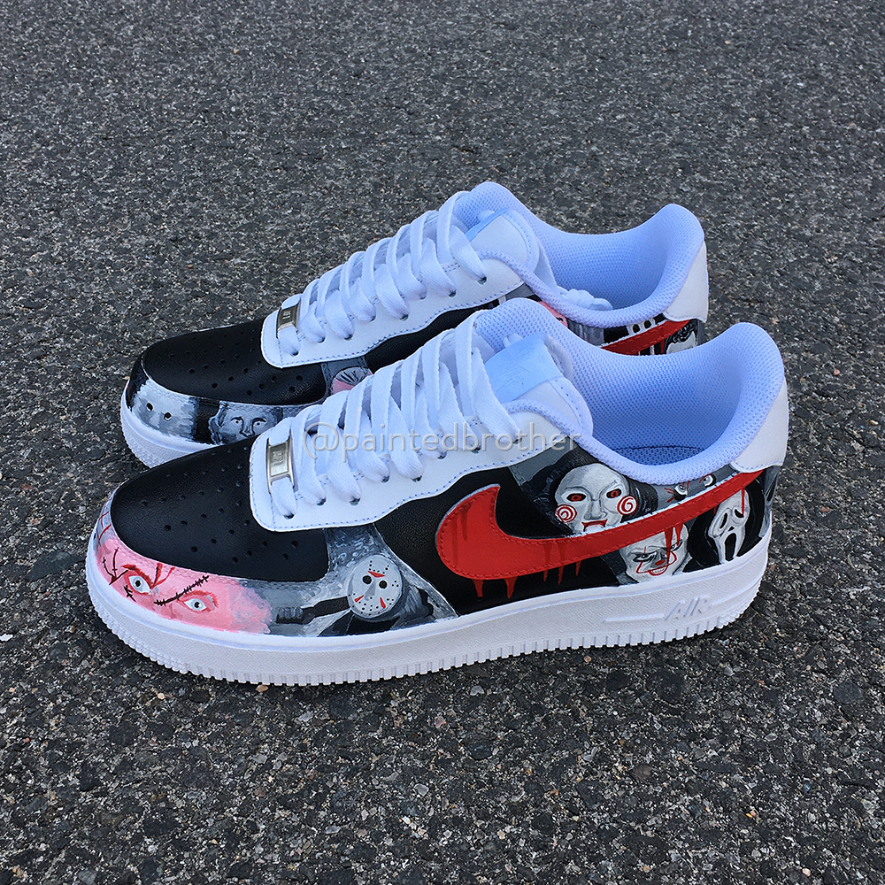 Custom Hand Painted Horror film Nike Air Force 1-paintedbrother