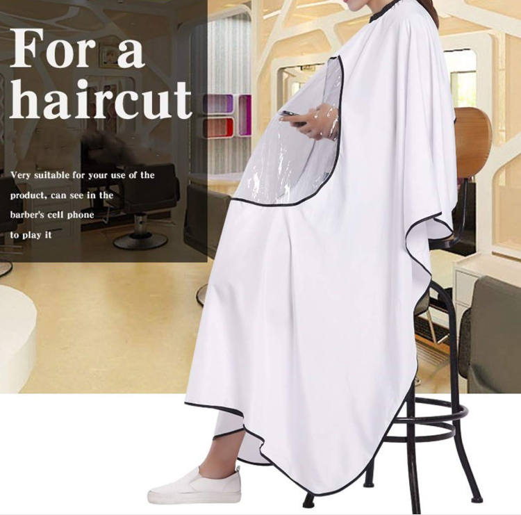Barber Capes Custom Hairdresser Apron Hair Cutting Cape with Window
