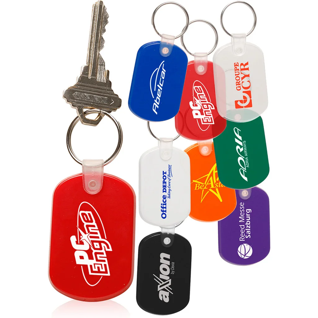 New Coming Custom Plastic Keychain Hotel Key Tags