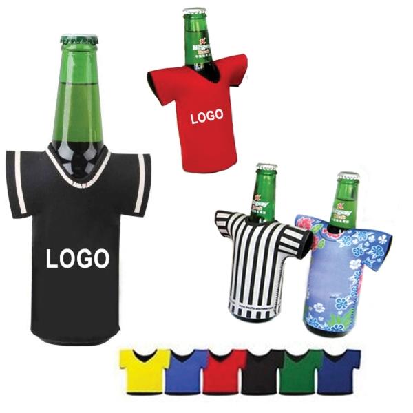 Personalized Neoprene 12oz T-Shirt Shaped Can Cooler Custom Pocket Coolie bottle coolers