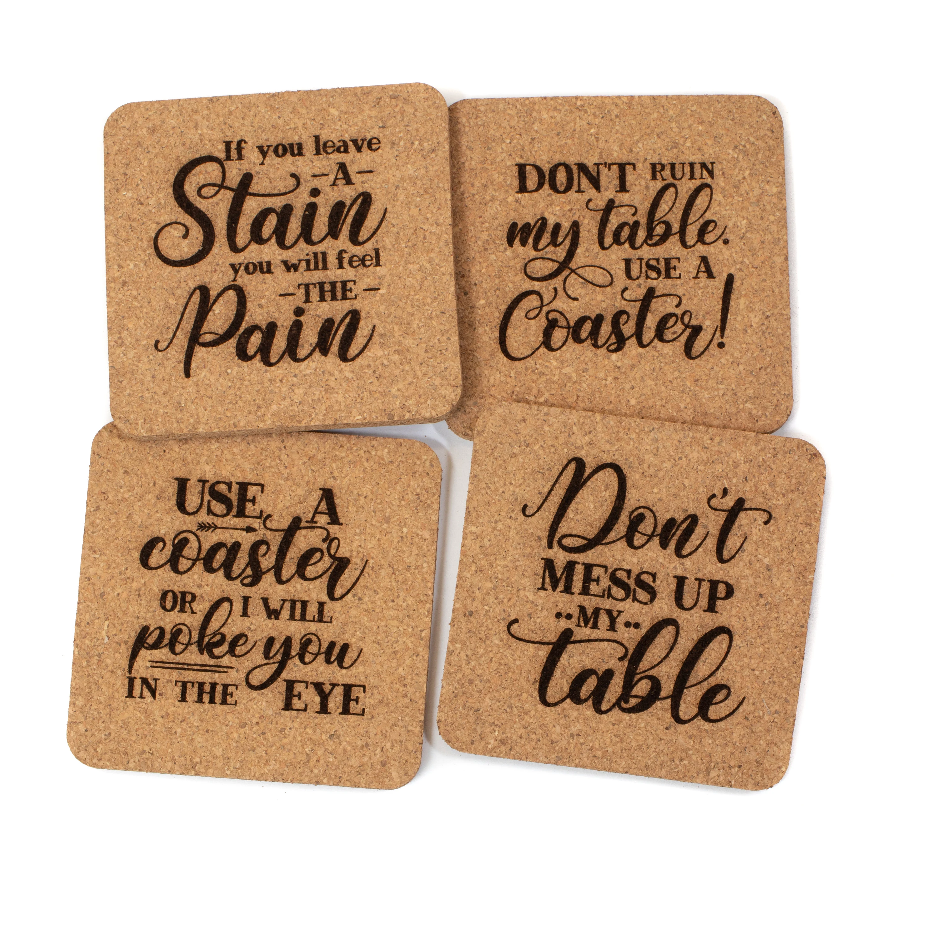 Wholesale Custom Cork Coasters Square