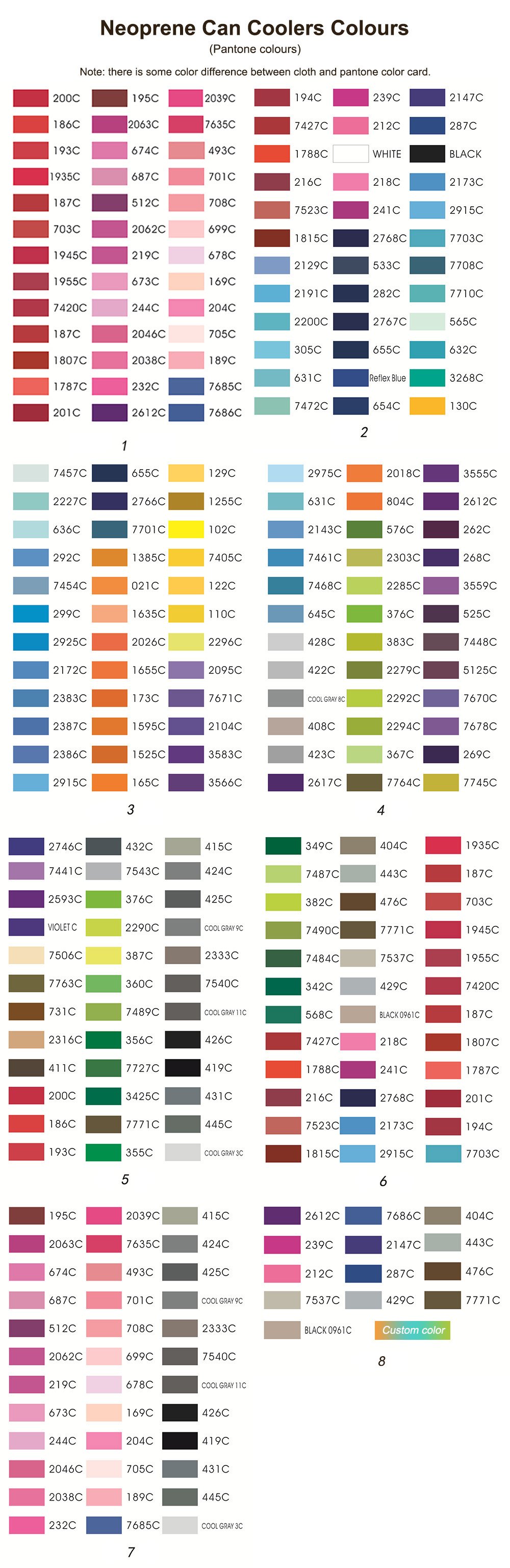 Personalized 16 oz Can Cooler Sleeves Neoprene Blank Beer Coolers 500ml Tall Energy Drink Coolies