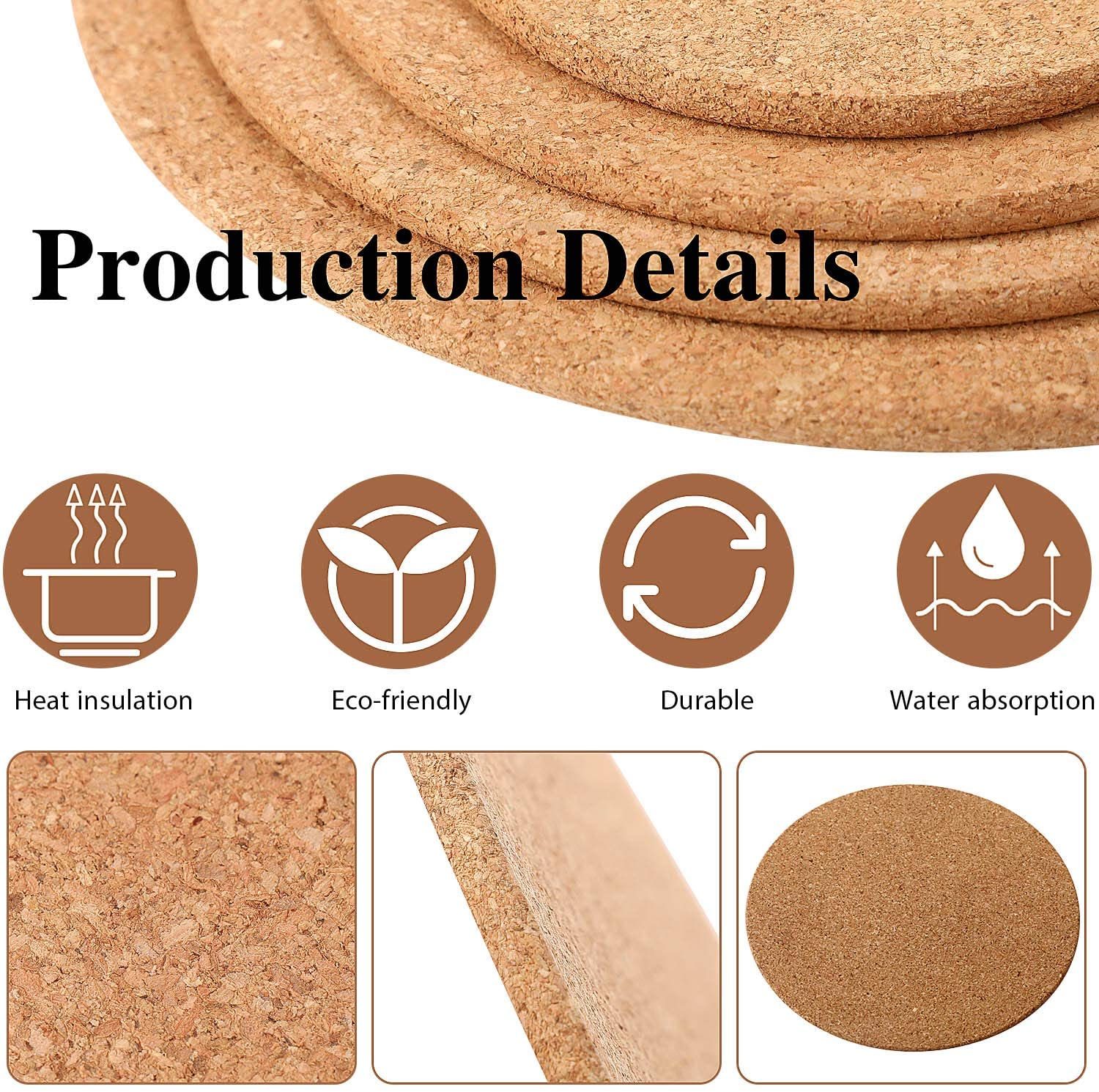 Wholesale Custom Cork Coasters Square