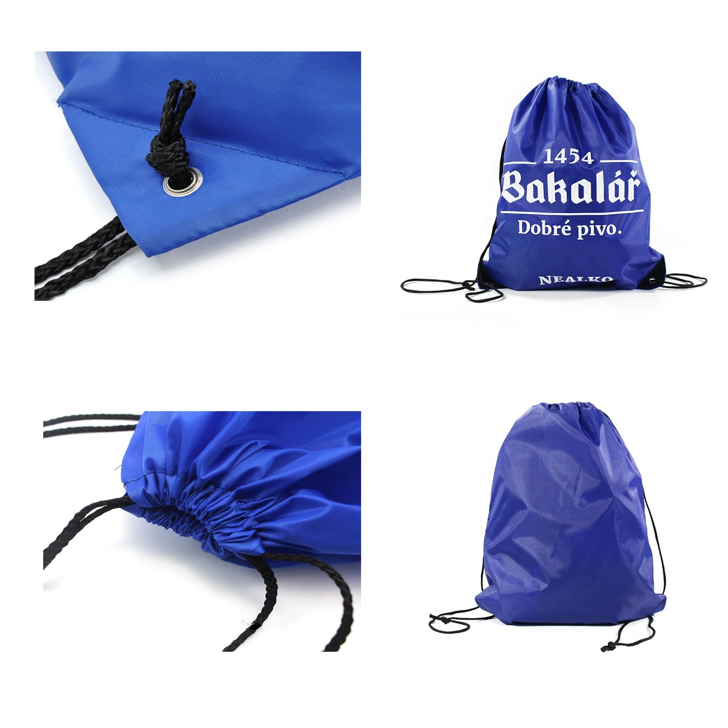 Printed Polyester Drawstring Bag Reusable Drawstring Backpacks