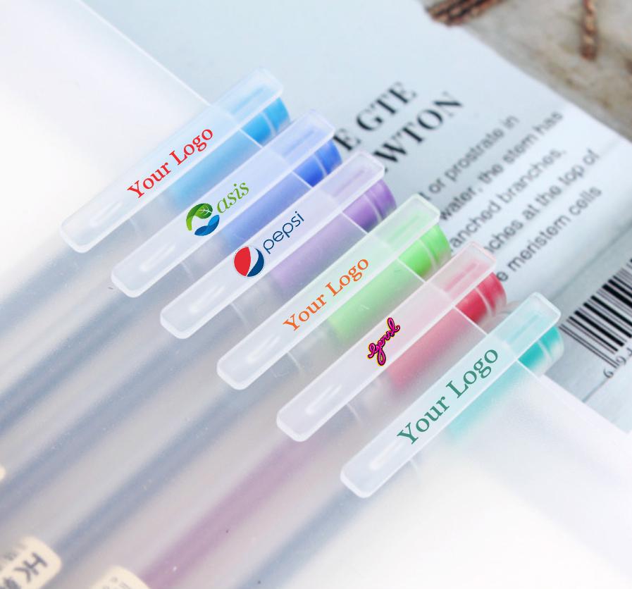 Custom Gel Pens Stylish Colors Branded Rollerball Pen Plastic Pen  With Logo