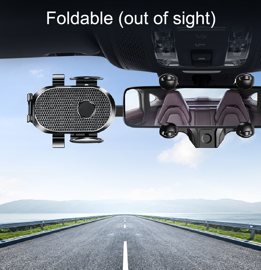 Car Phone Mount Sun Visor Phone Holder for Car Universal Clip 360 Degree Adjustable Cellphone Stand 