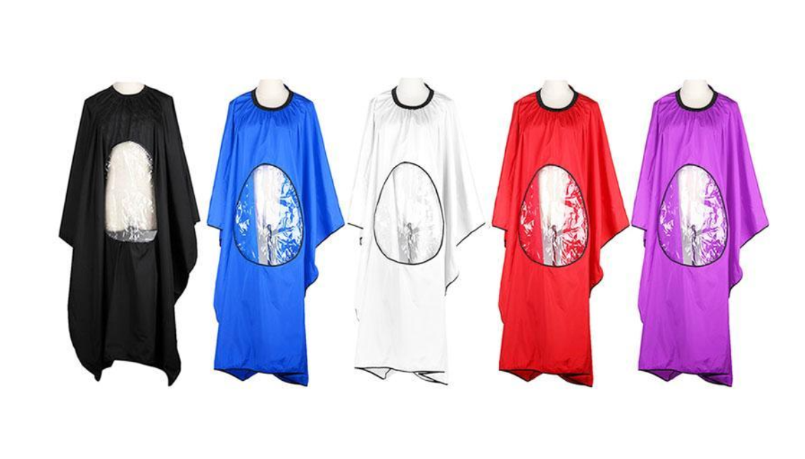 Barber Capes Custom Hairdresser Apron Hair Cutting Cape with Window