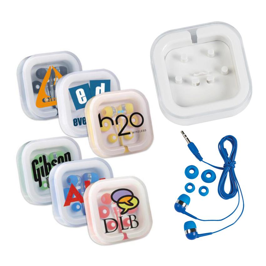 Custom Earbuds with case Wired 3.5mm universal Colored Earphones for iPhone,Android,Samsung