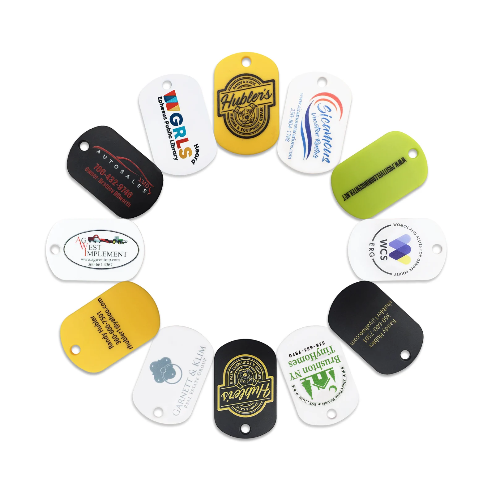 Custom Rubber Key Tags, Personalised Silicone Key Tag