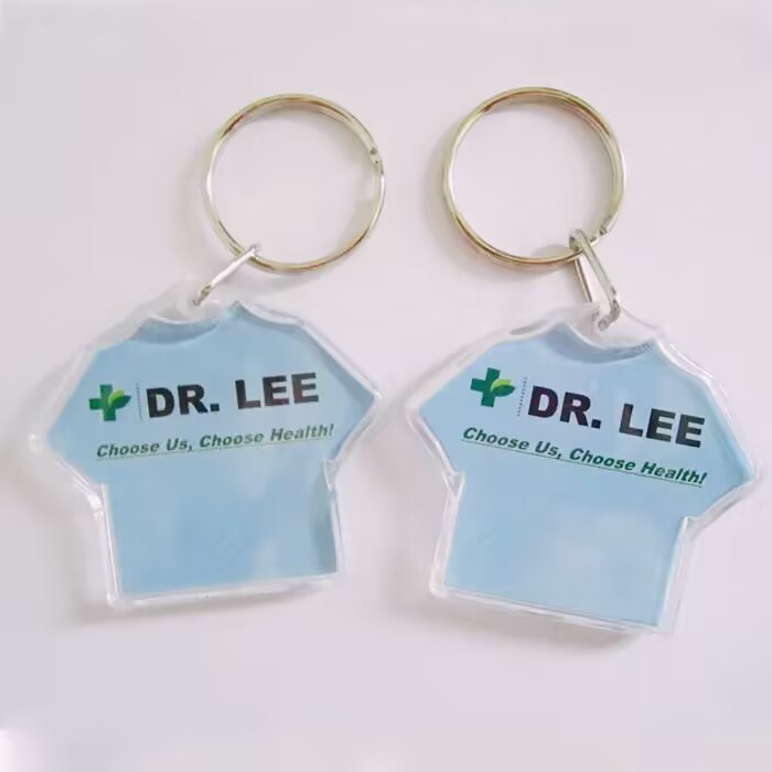 Custom Acrylic Keychain Logo Printed On Any Shape