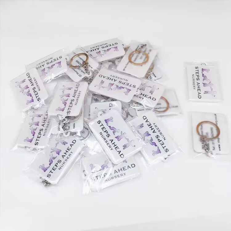 Custom Acrylic Keychain Logo Printed On Any Shape