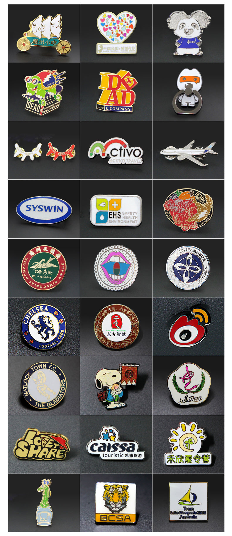 hard enamel pin custom manufacturer