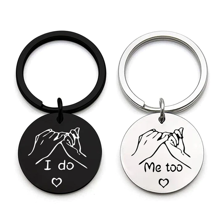 20pcs Custom Custom Logo Stainless Steel Keychain For Gift
