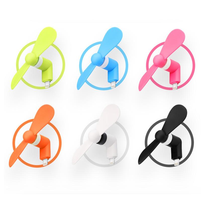 Custom logo Portable Micro USB Fan for iPhone Lightning